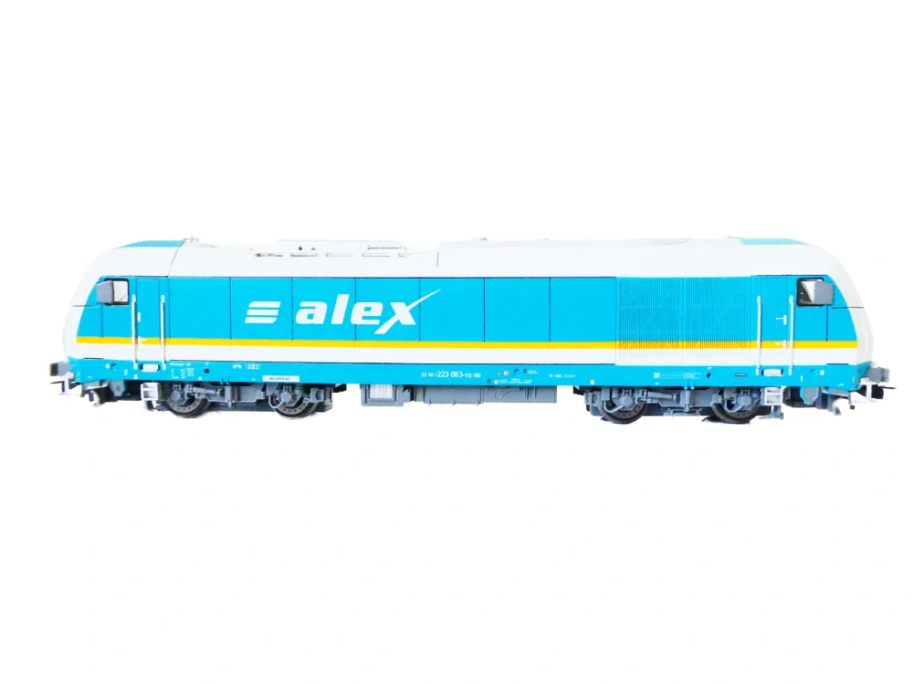 H0 PIKO Dieselová lokomotiva Herkules BR 223 92 80 1 223 063-9 D-VBG Arriva-Alex DB OSVĚTLENÁ TOP STAV NEPOUŽÍVANÁ