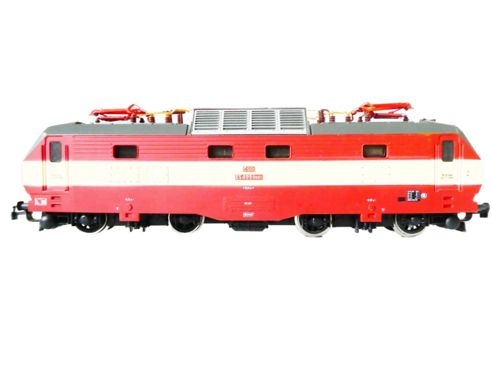H0 PIKO Elektrická lokomotiva ES 499 ČSD OSVĚTLENÁ PĚKNÝ STAV v orig. krabici