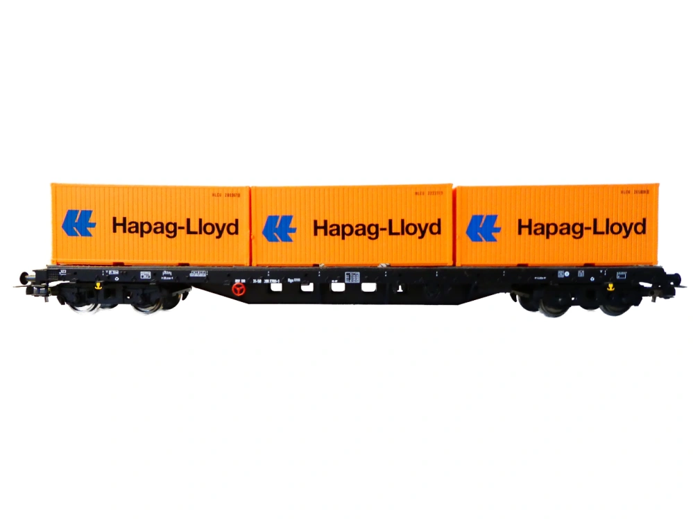 H0 PIKO 54164 Kontejnerový vůz Rgs DB AG se 3 kontejnery Hapag-Lloyd NOVÝ NEPOUŽITÝ v originální krabičce