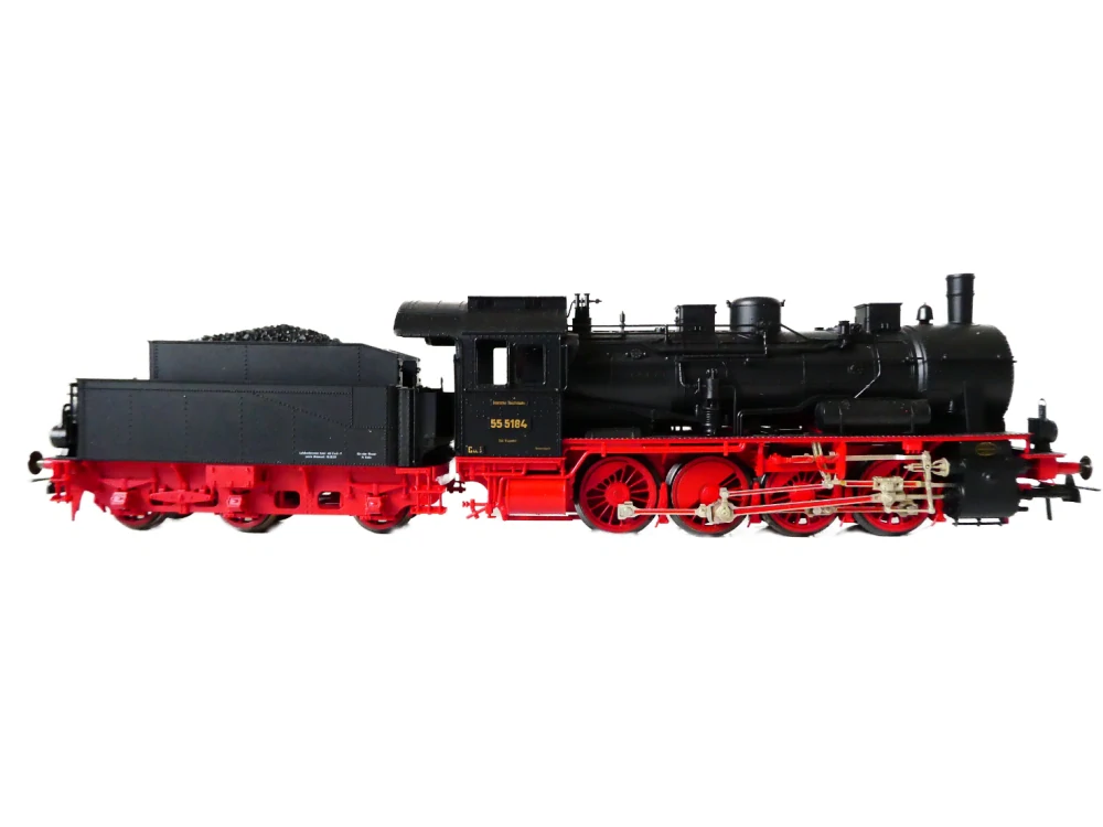H0 FLEISCHMANN 4154 Parní lokomotiva BR 55 5184 DRG OSVĚTLENÁ  TOP STAV NEPOUŽITÁ v originální krabičce s průvodním listem