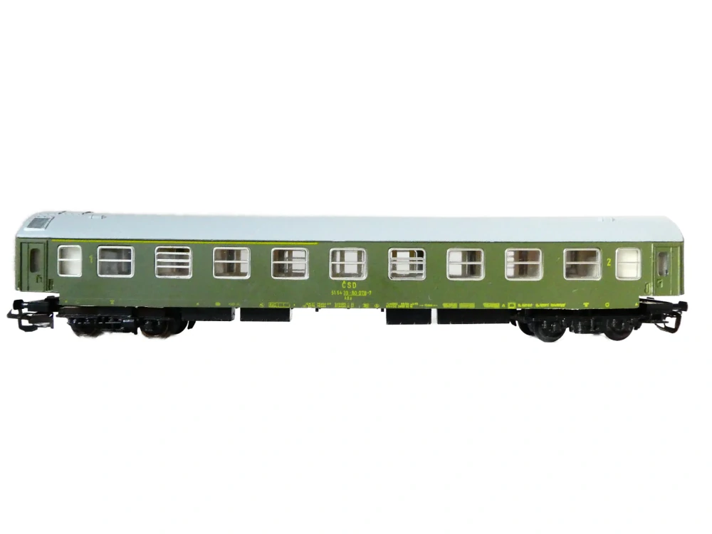 TT ZEUKE Osobní vůz 1. a 2. tř. 51 54 39-80 078-7 ČSD PĚKNÝ STAV