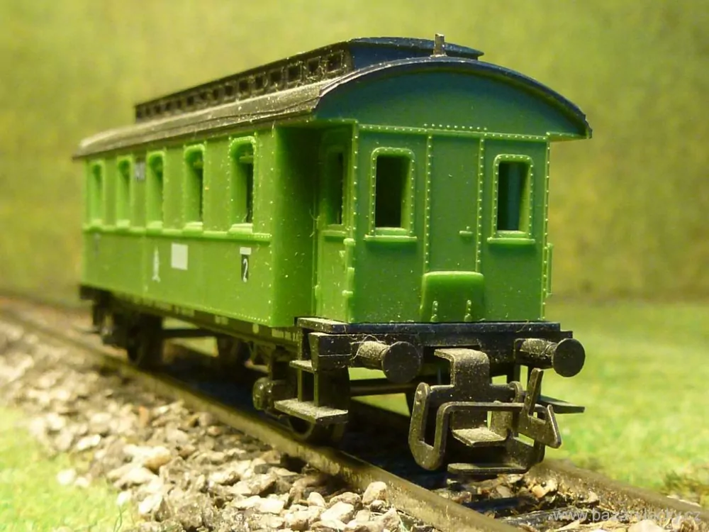 TT Zeuke Osobní vůz KPEV 1410 zelený 2. tř.