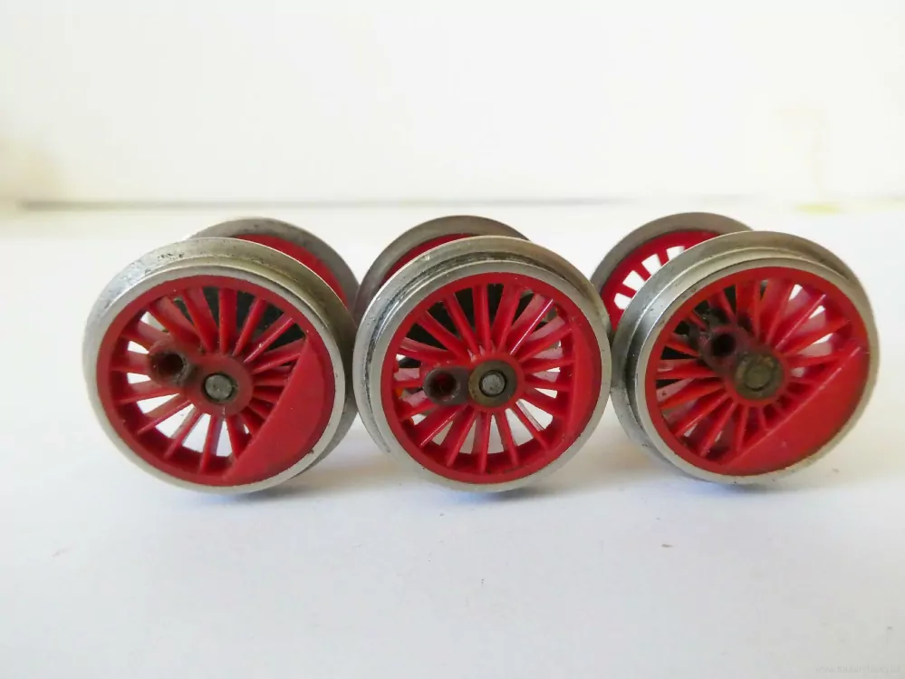 H0 SET 3 ks Náhradní díl - Soukolí na lokomotivy - kolečko - záběrové kolo 