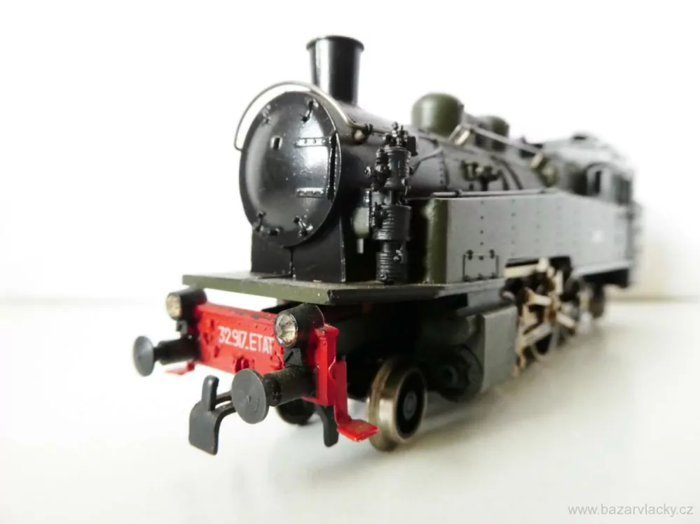 H0 PIKO Parní lokomotiva BR 32 917.ETAT SNCF zelená PĚKNÝ STAV