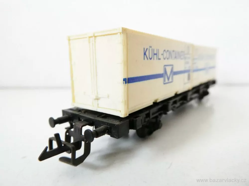 TT ZEUKE Plošinový vůz s kontejnery KÜHL-CONTAINER M TOP STAV NEPOUŽITÝ V KRABIČCE