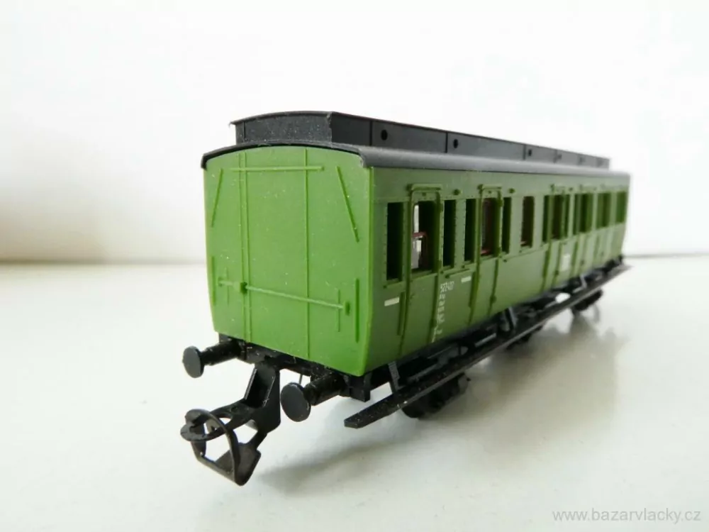 TT BTTB Osobní vůz 3-osý 522-427 DR včetně doplňků TOP STAV NEPOUŽITÝ V KRABIČCE