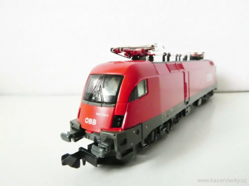 N HOBBYTRAIN 240872 Elektrická lokomotiva Rh 1016 Taurus ÖBB OSVĚTLENÁ TOP STAV NEPOUŽITÁ NOVÁ V KRABIČCE