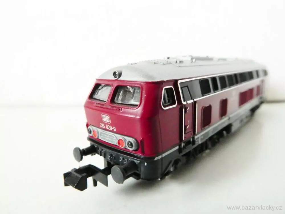 N ROCO 23220 Dieselová lokomotiva BR 215 020-9 DR OSVĚTLENÁ TOP STAV NEPOUŽÍVANÁ V KRABIČCE
