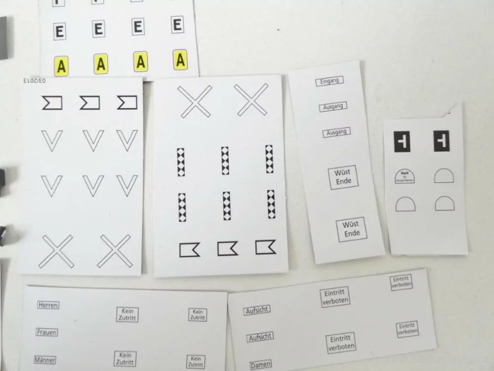 SET Dopravní značení + popisky (vše, co je na foto)