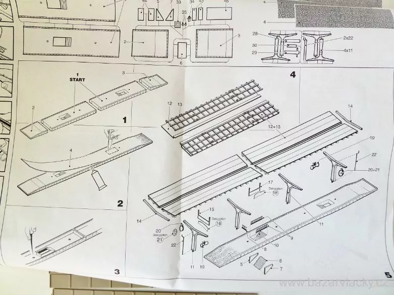 H0 AUHAGEN - Stavebnice - Nástupiště / Auhagen 11 376 NEKOMPLETNÍ