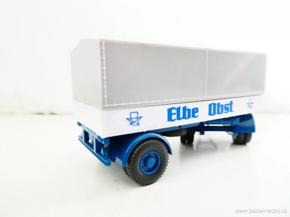 H0 Wiking Přívěs za  nákladní automobil Elbe Obst TOP STAV
