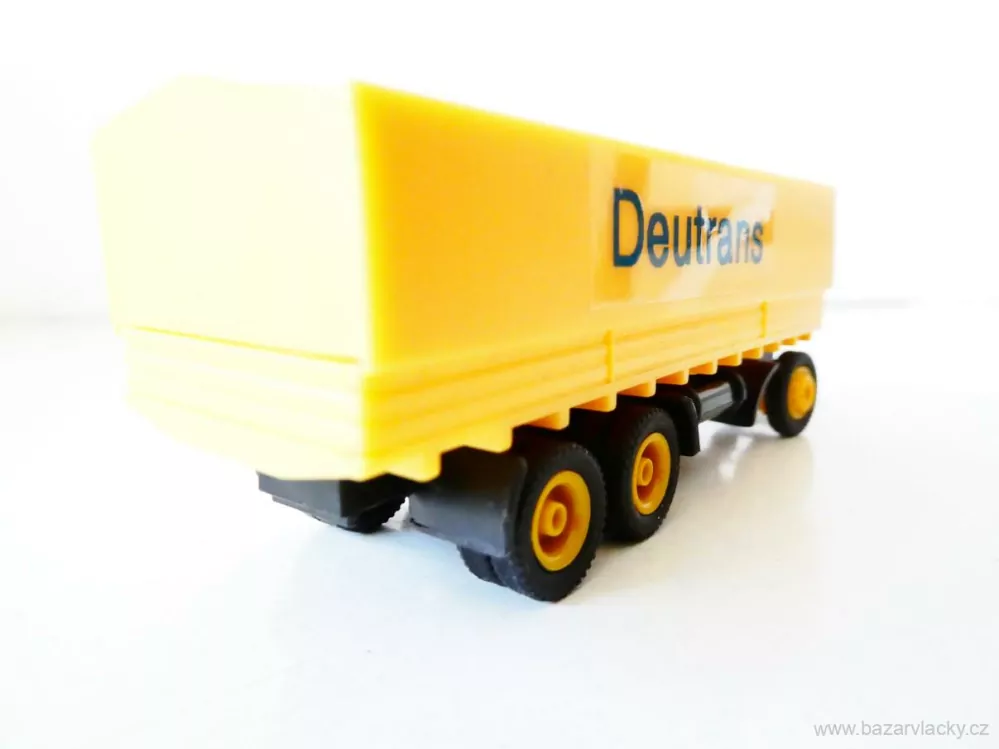 H0 GRELL Přívěs za nákladní automobil valník plachta DEUTRANS TOP STAV