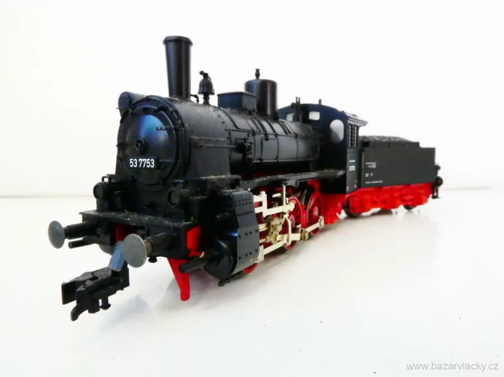 H0 Fleischmann  Parní lokomotiva s tendrem BR 53 7753 DRG OSVĚTLENÁ TOP STAV  