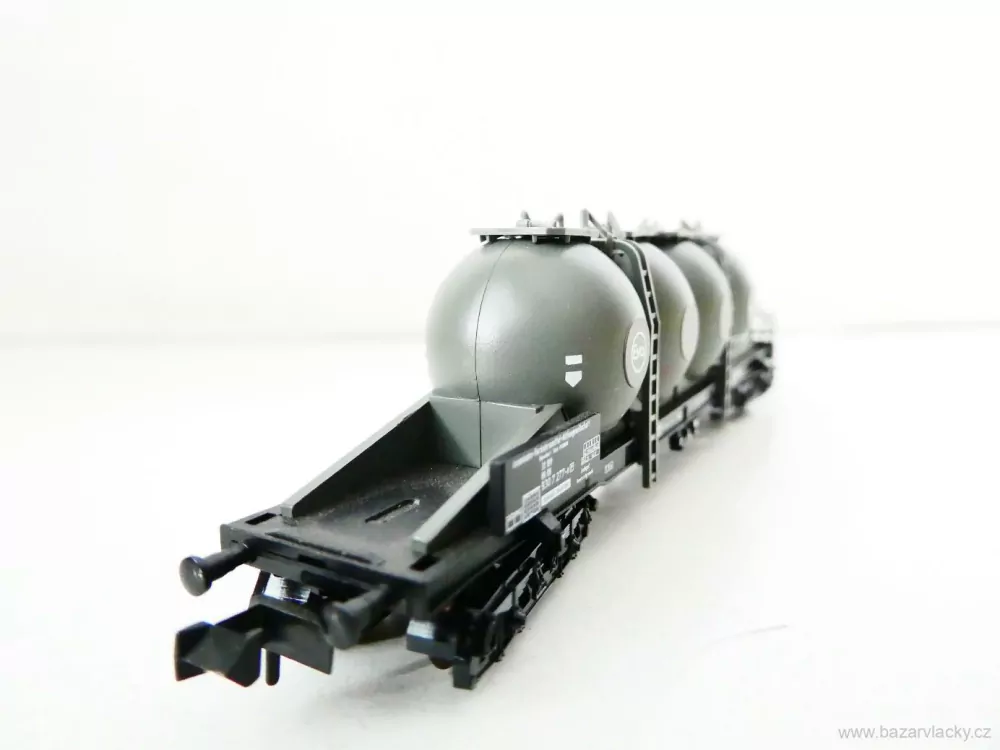 N MINITRIX 13627 K Nákladní silovůz na cement 33 80 930 7 277-9 [P] Leasing-Fahrzeug - Eisenbahn-Verkehrsmittel AG TOP STAV NEPOUŽITÝ v krabičce