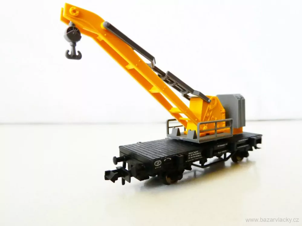 N FLEISCHMANN 8502 Jeřábový vůz 019 DB TOP STAV NEPOUŽITÝ v krabičce