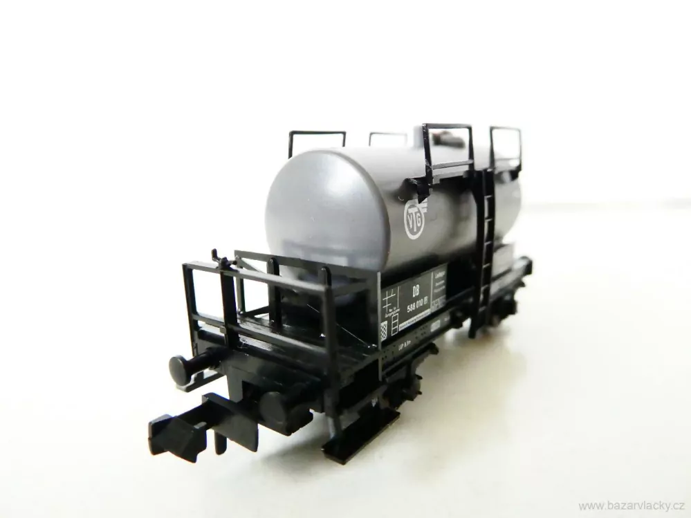 N FLEISCHMANN 8407 Cisternový vůz šedý 588 010 [P] Leasing-Fahrzeug - VTG TOP STAV NEPOUŽITÝ v krabičce