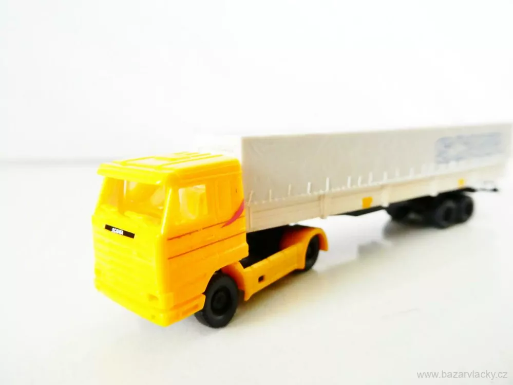 N ROCO 1852 Nákladní automobil SCANIA s plachtovým návěsem SCANIA TOP STAV NEPOUŽITÝ v krabičce