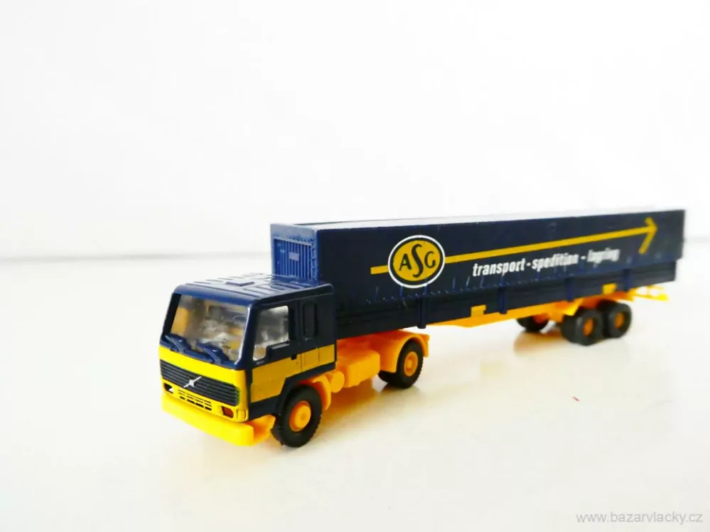 N ROCO 1850 Nákladní automobil VOLVO FL10 s plachtovým návěsem ASG transport-spedition-larging TOP STAV NEPOUŽITÝ v krabičce
