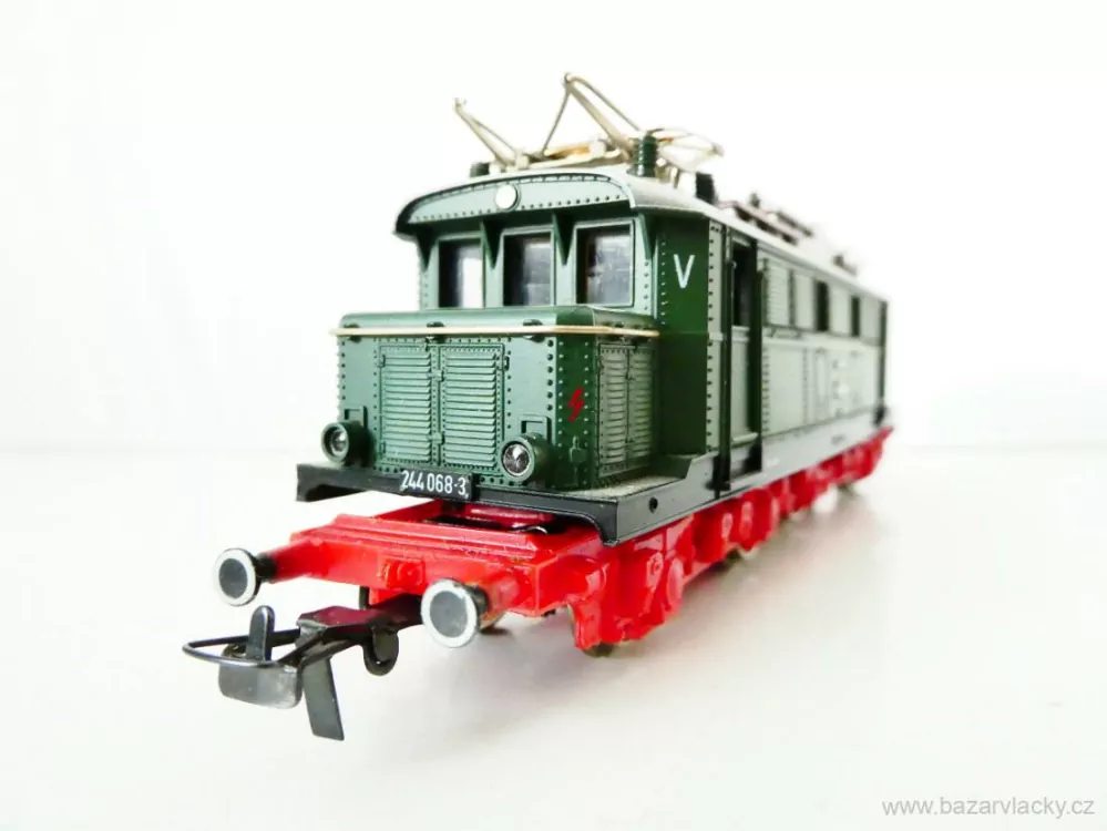 H0 PIKO Elektrická lokomotiva BR 244 068-3 DR PĚKNÝ STAV v originální krabičce