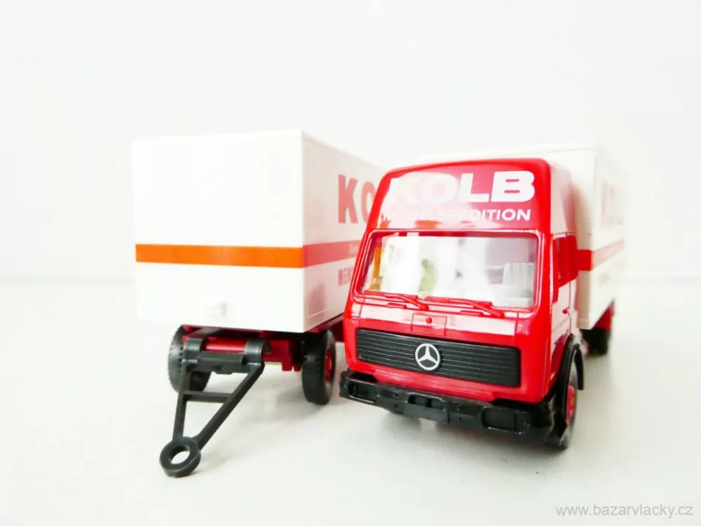 H0 Wiking 27459 Nákladní automobil s přívěsem Mercedes Benz KOLB NOVÉ V KRABIČCE