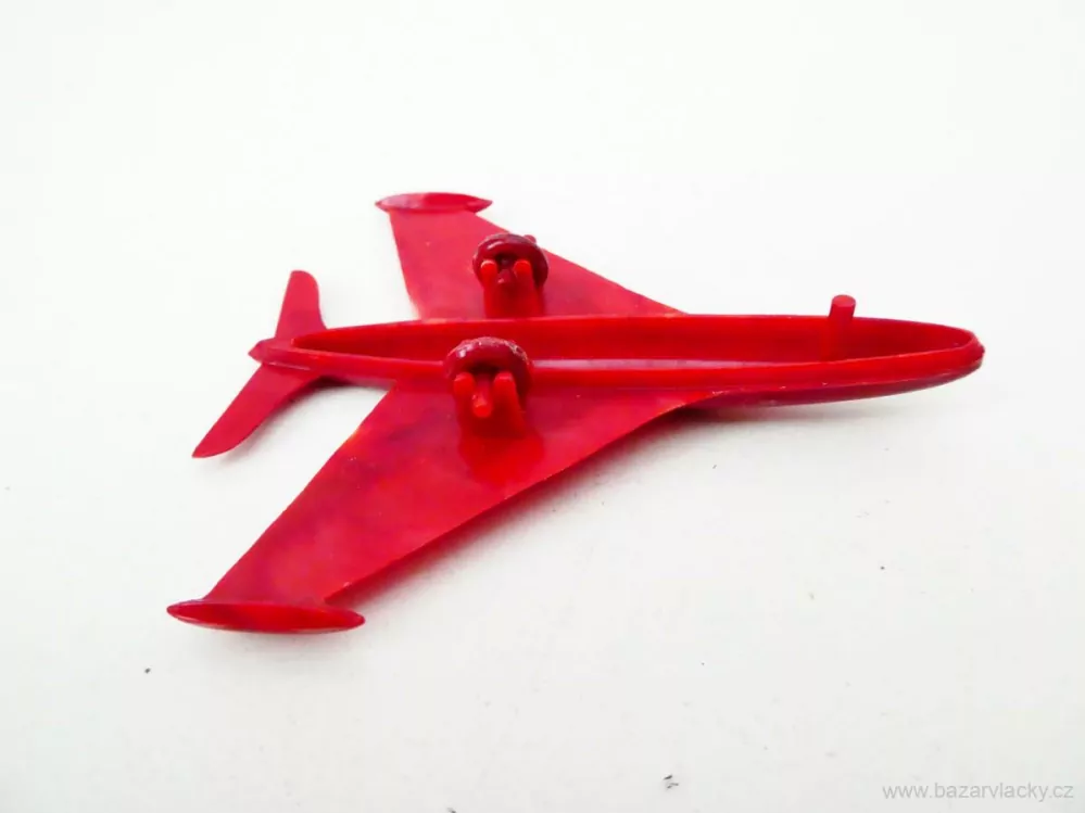 Letadlo s kolečky starší výroby 7 x 6 cm