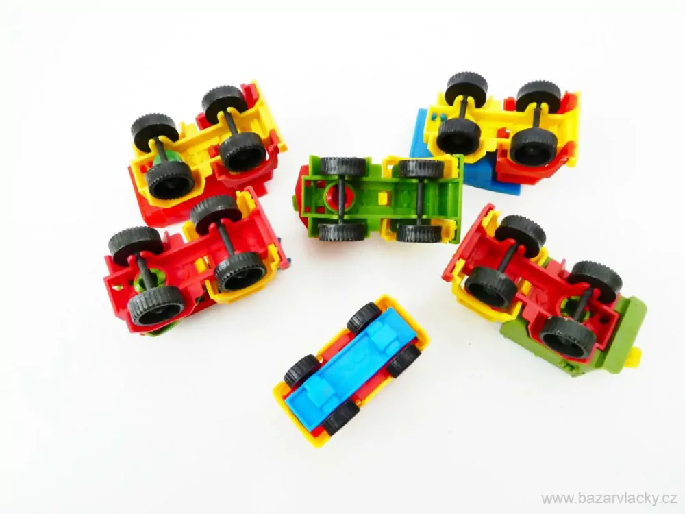 SET 6 ks Nákladní automobil 5x a osobní automobil 1x PĚKNÝ STAV