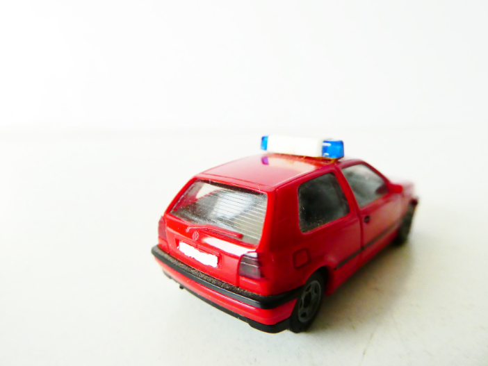 H0 HERPA Požární automobil VW Golf TOP STAV NEPOUŽITÝ