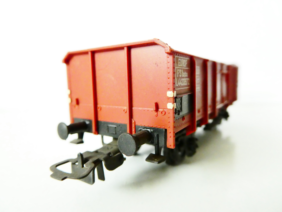 H0 PIKO Nákladní vůz otevřený EUROS FS Italia PĚKNÝ STAV NEPOUŽÍVANÝ v krabičce