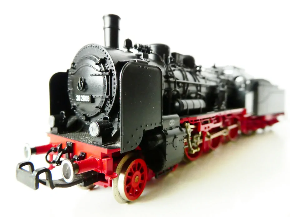 H0 FLEISCHMANN 4160 Parní lokomotiva BR 38 2609 DR s tendrem OSVĚTLENÁ TOP STAV NEPOUŽITÁ v krabičce 