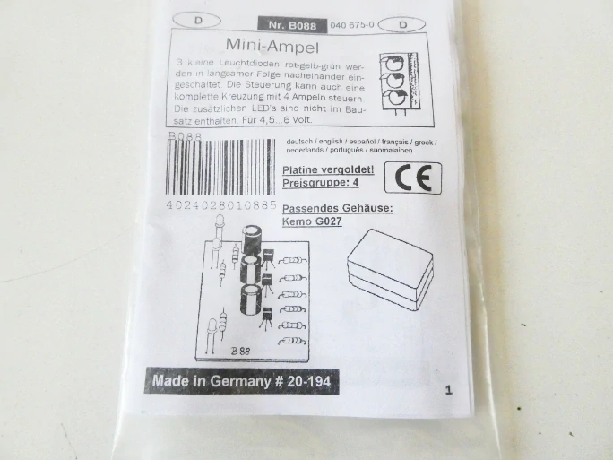 Stavebnice elektroniky k semaforu Nr. B088 NOVÉ, nepoužité