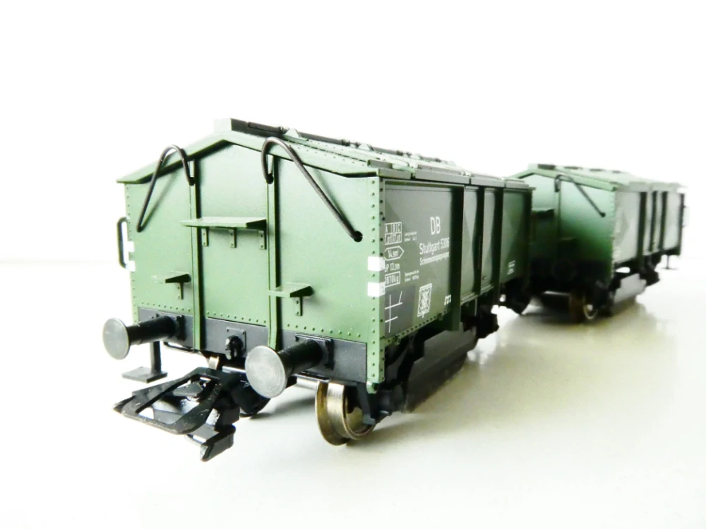 H0 Märklin 46010 Souprava dvou vozů na čištění kolejí DB (jubilejní edice) včetně 4 ks náhradních čistících nástavců TOP STAV