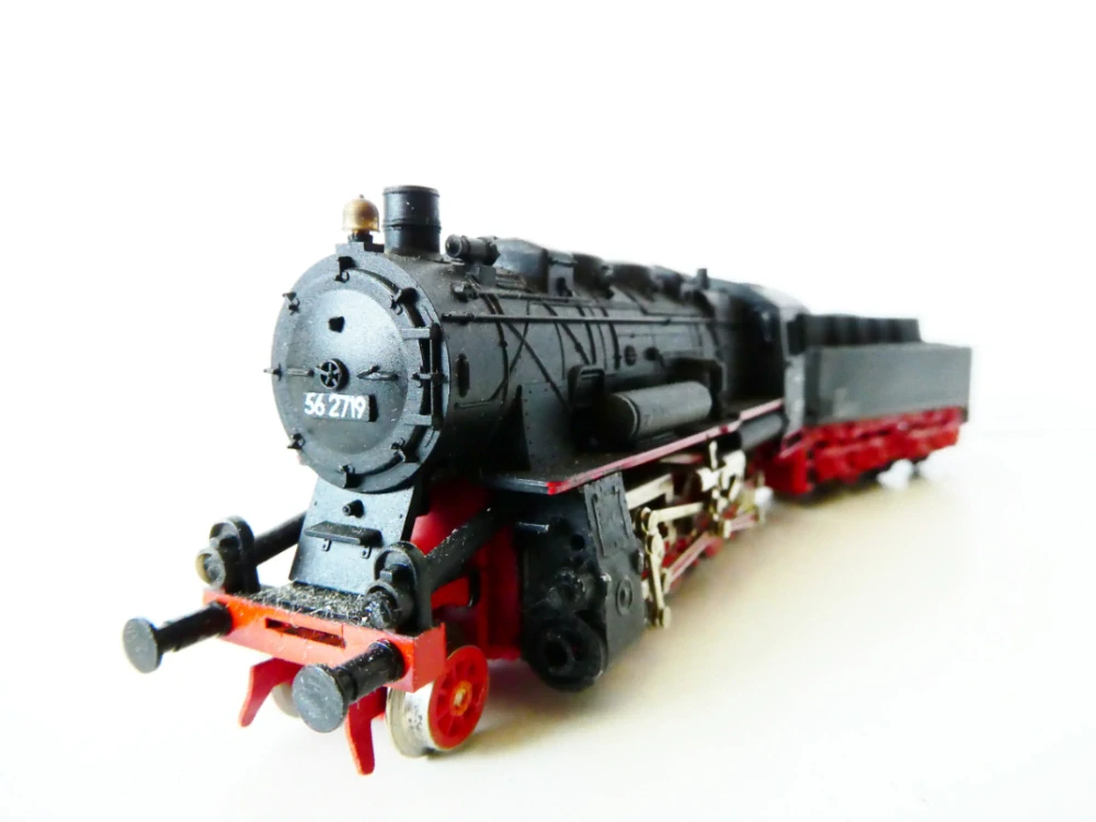 TT BTTB Parní lokomotiva BR 56 2719 DR OSVĚTLENÁ PĚKNÝ STAV v krabičce