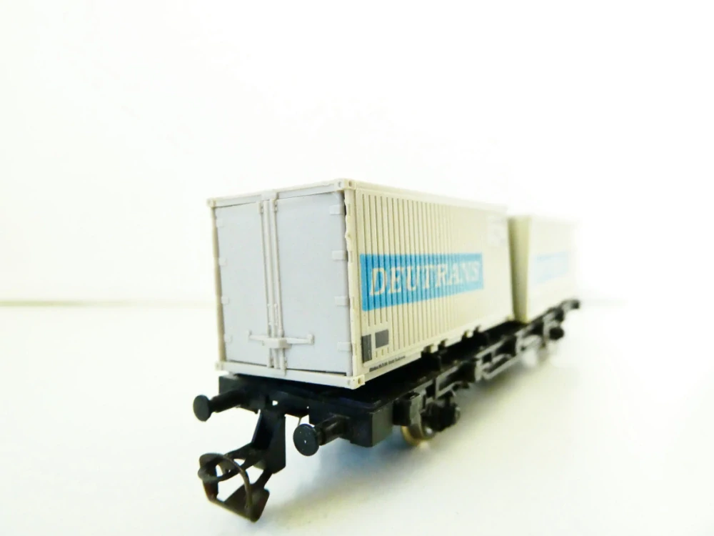TT BTTB Plošinový vůz s kontejnery DEUTRANS PĚKNÝ STAV