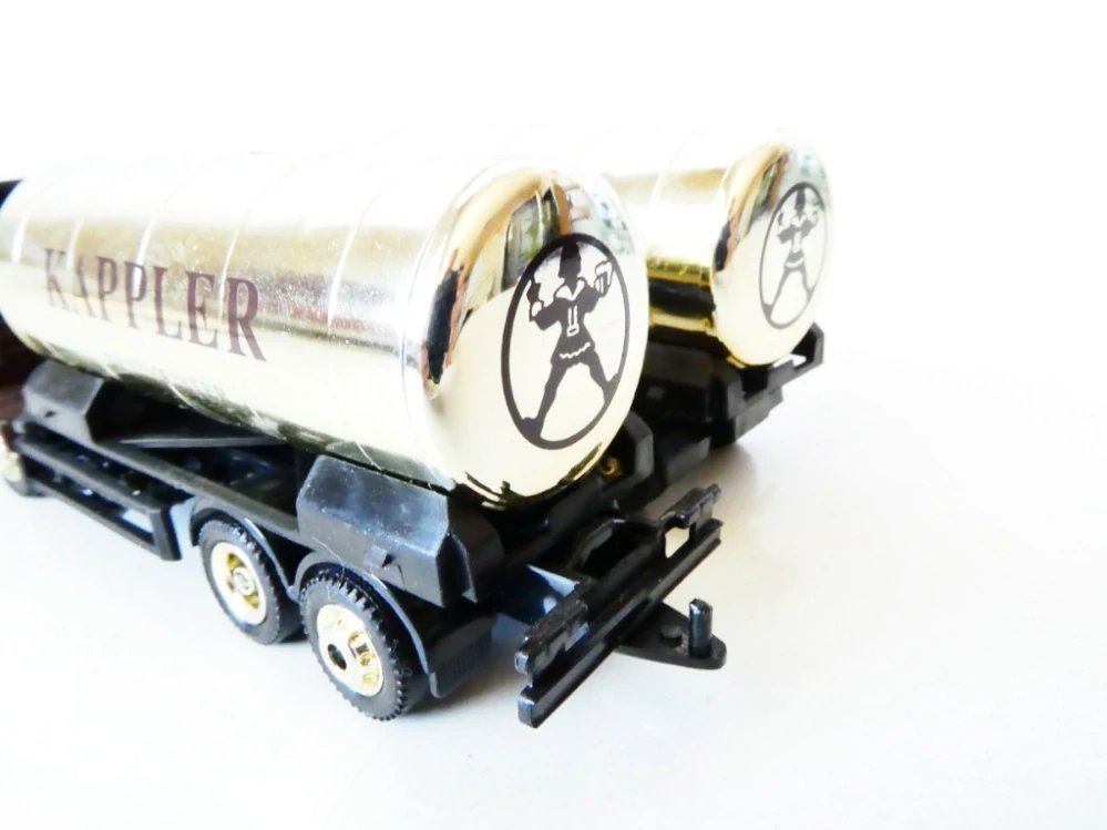 H0 GRELL Nákladní automobil MERCEDES cisterna s přívěsem - KAPPLER BRAUMEISTER TOP STAV