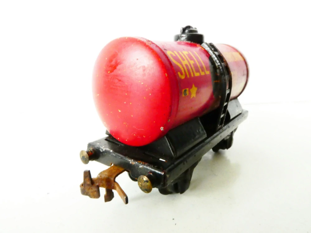 H0 TRIX TTR Cisternový vůz SHELL LUBRICATING OIL KOVOVÝ VŮZ ANTIK