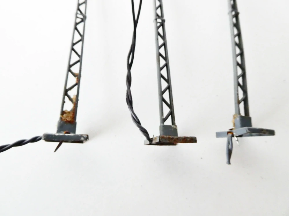 H0 SET 3 ks Drážní lampa 11,5 cm