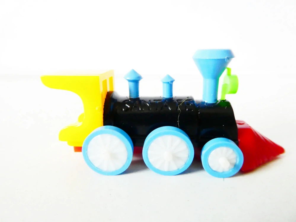 Malá lokomotiva SANTA FE v krabičce