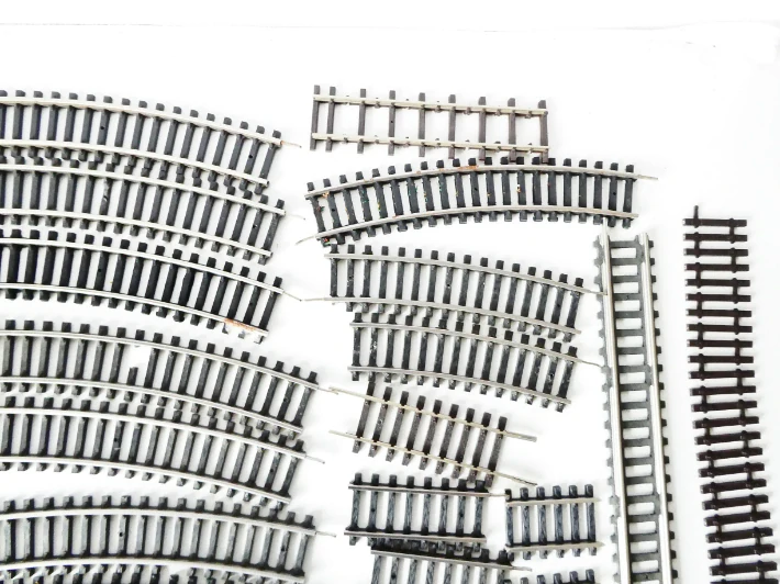 H0 PIKO SET 41 ks Koleje s minimálně poškozenými pražci - vše, co je na foto