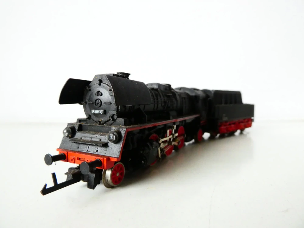 TT ZEUKE Parní lokomotiva BR 35 1111 DR s tendrem OSVĚTLENÁ PĚKNÝ STAV