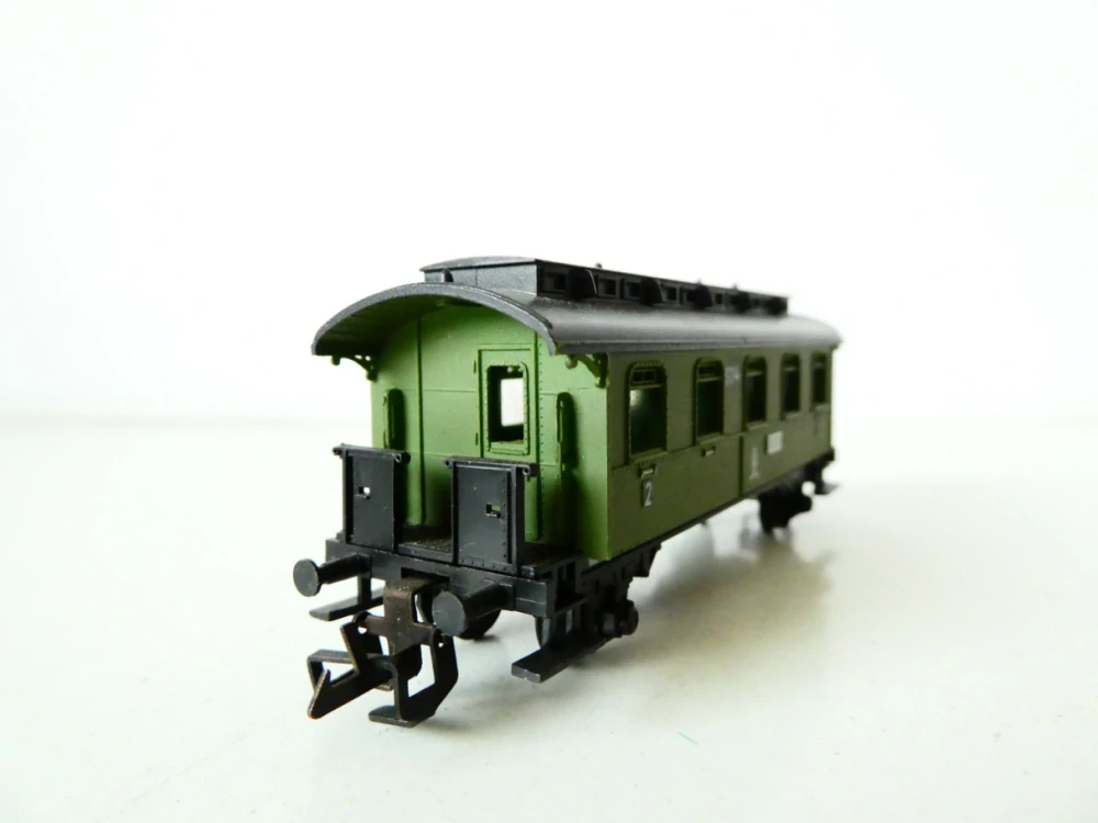 TT ZEUKE Osobní vůz KPEV 1114 zelený 2. tř. PĚKNÝ STAV