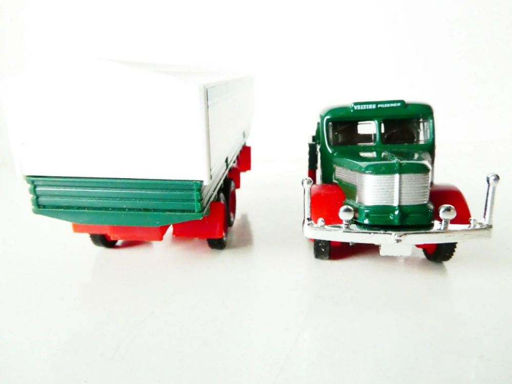 H0 Grell Nákladní automobil C. & A. Veltins Grevenstein s přívěsem PĚKNÝ STAV