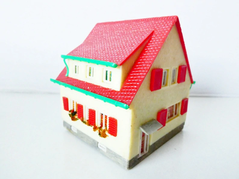 TT OWO Modelle Rodinný dům s balkónem a schodištěm v orig. krabici
