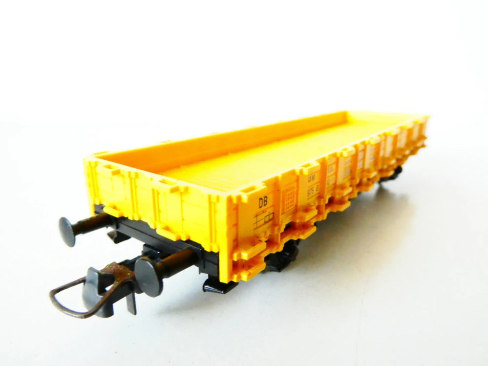 H0 ROCO Nákladní vůz k jeřábu Kran-schutz-wagen 975 0010-7 DB PĚKNÝ STAV