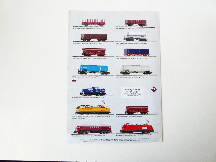 H0 PIKO Malý katalog - Modely českých a slovenských železnic