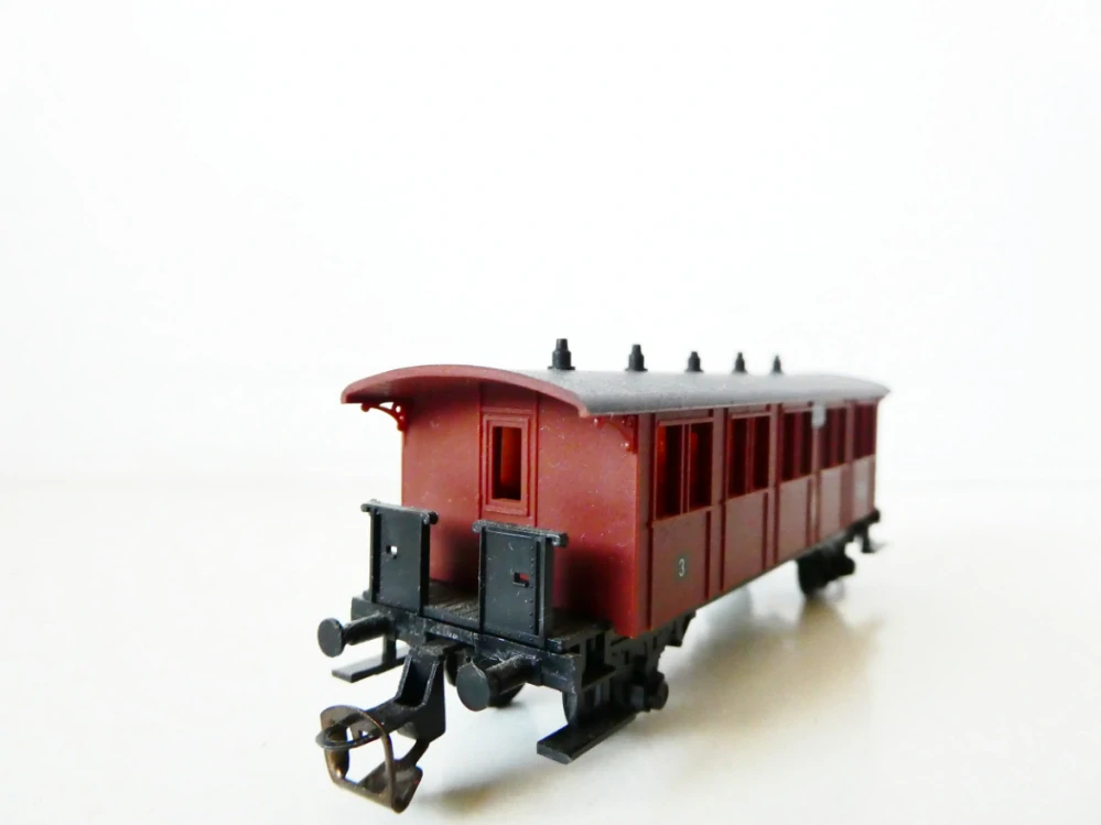 TT BTTB Osobní vůz 3. tř. KPEV 2530 hnědý v krabičce TOP STAV NEPOUŽITÝ V KRABIČCE