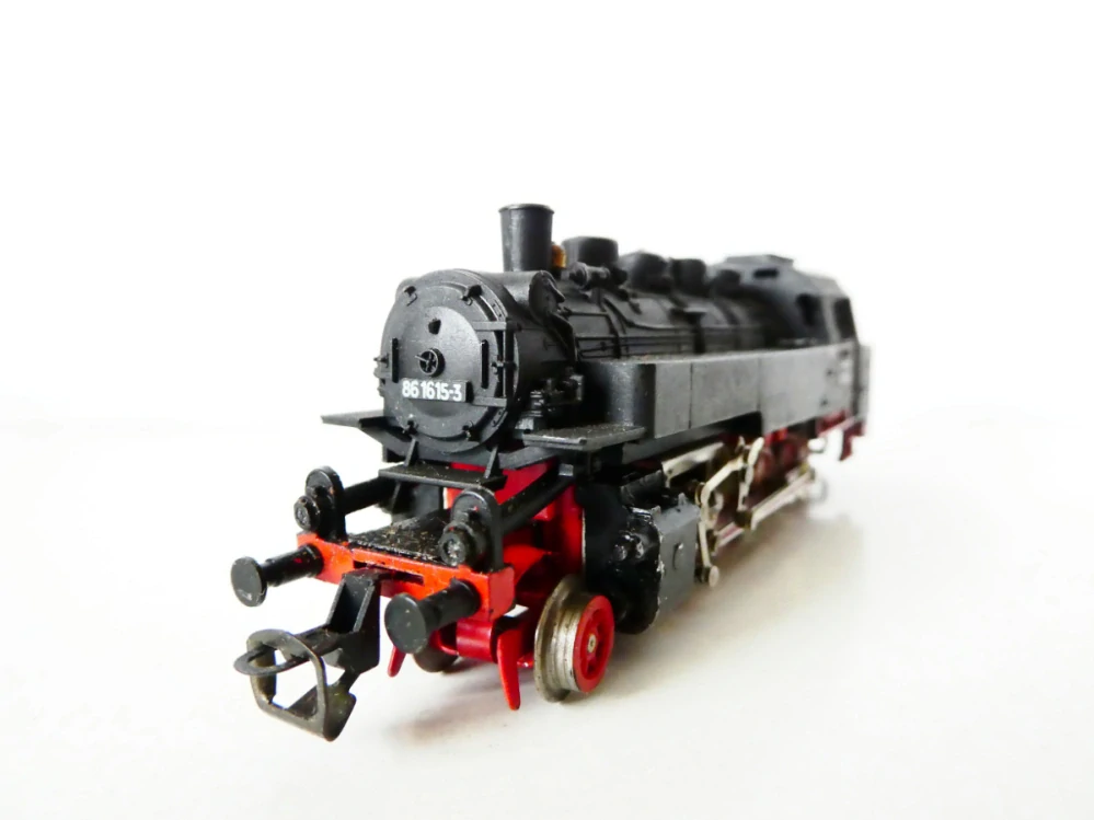TT BTTB Parní lokomotiva BR 86 1615-3 DR OSVĚTLENÁ PĚKNÝ STAV