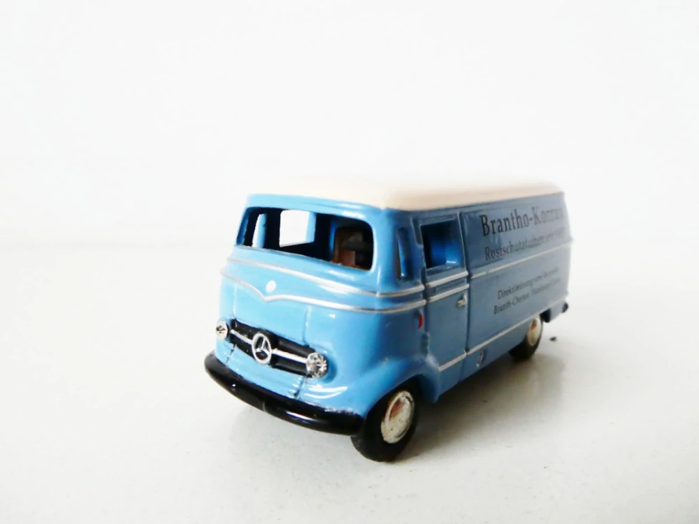 H0 Dodávka Mercedes modrá Brantho-Korrux PĚKNÝ STAV