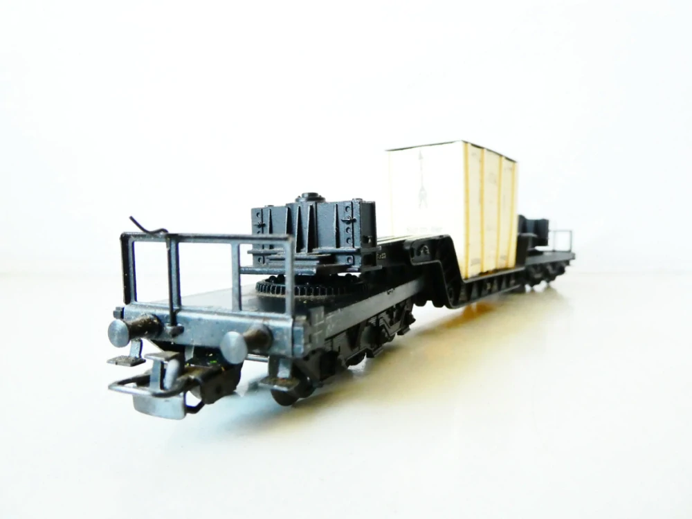 H0 MÄRKLIN 4618 Nákladní vůz na přepravu břemen 6-ti osý s kontejnerem BAHIA TOP STAV v orig. krabičce