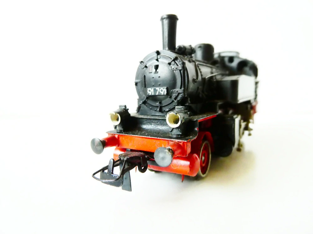 H0 Permot Hruska Parní lokomotiva BR 91 791 DR OSVĚTLENÁ PĚKNÝ STAV