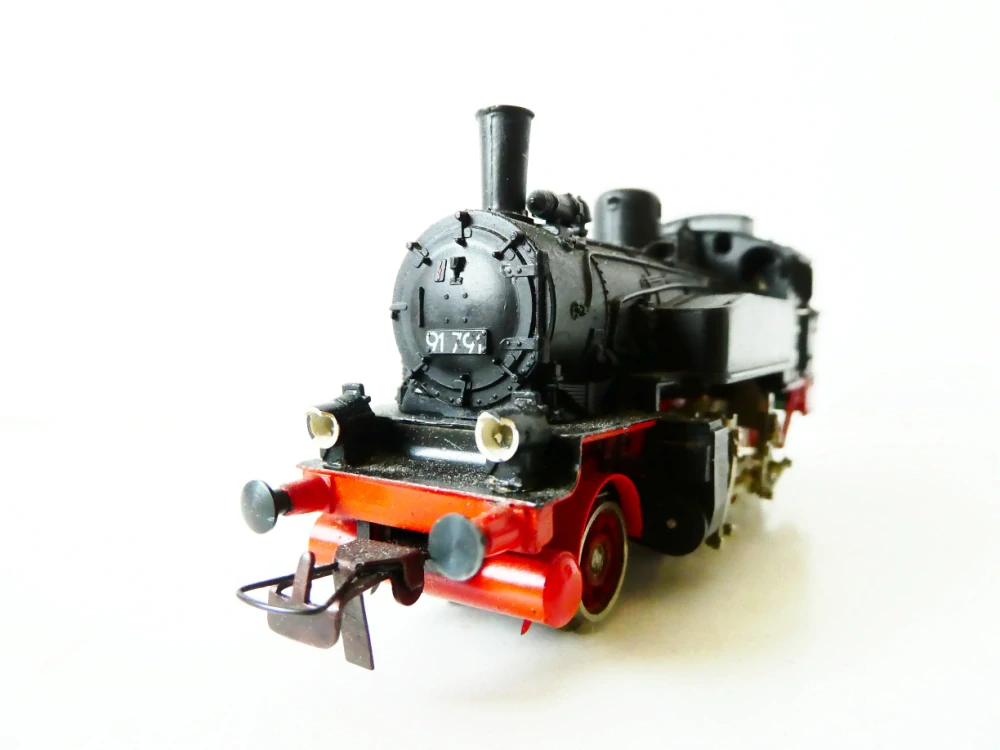 H0 Permot Hruska Parní lokomotiva BR 91 791 DR NA OPRAVU (nejede, nesvítí)